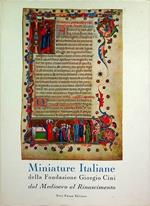 Miniature italiane della Fondazione Giorgio Cini: dal Medioevo al Rinascimento