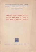 Allocazione Efficiente Risorse Teoria Risparmio-