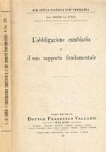 L' obbligazione cambiaria e il suo rapporto fondamentale