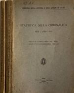 Statistica della Criminalità per l'anno 1921-22-23