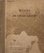 Rivista di studi Liguri anno XXXI 1965