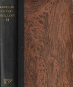 The  American Journal of Philology Anno 1920