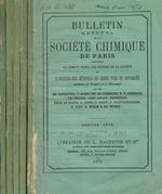 Bulletin mensuel de la societe chimique de Paris fasc.1, 2, 3, 4, 5, anno 1870