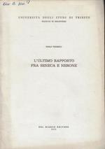 L' ultimo rapporto fra Seneca e Nerone