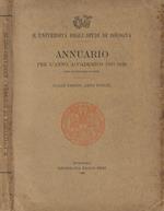 Annuario per l'Anno Accademico 1927-1928- Dalle Origini Anno DCCCXL