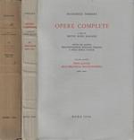 Opera complete Vol. IV parte III, Vol. VI parte I