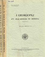 I  georgofili. Atti della accademia dei georgofili anno 1964, dispensa I/II, III/IV, 2voll