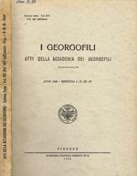 I  georgofili atti della accademia dei georgofili anno 1969 dispensa I-II-III-IV