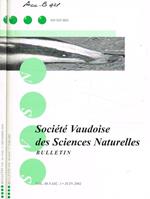 Societe vaudoise des sciences naturelles. Bulletin vol.88, anno 2002