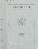 I  georgofili atti della accademia dei georgofili anno 2003 dispensa I-II-III-IV