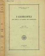 I  georgofili atti della accademia dei georgofili anno 1975 dispensa I-II-III-IV, serie VII, Vol.XXII