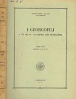 I  georgofili atti della accademia dei georgofili anno 1972 dispensa I-II-III-IV, vol.XIX