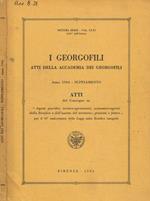 I  georgofili atti della accademia dei georgofili anno 1984 supplemento