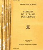 Academie royale de belgique. Bulletin de la clesse des sciences. V serie, tome LXIV, 1978