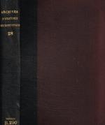 Archives d'anatomie microscopique. Tome XXVIII 1932