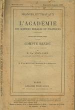 Seances et travaux de l'academie des sciences morales et politiques. Compte rendu. Septembre-octobre 1927