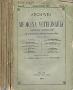 Archivio di Medicina Veterinaria anno 1877