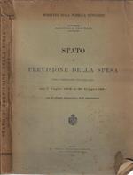 Stato di previsione della spesa per l'esercizio finanziario dal 1 luglio 1913 al 30 giugno 1914