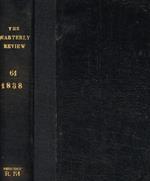The  quarterly review. Vol LXI, january & april 1838
