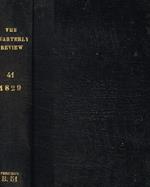 The  quarterly review. Vol.XLI, july & november 1829
