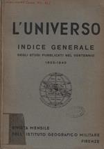 L' Universo- Indice generale degli Studi pubblicati nel ventennio 1920-1940
