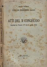 Atti del X Congresso