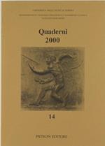 Quaderni Del Dipartimento Di Filologia Linguistica E Tradizione Classica / Università Degli Studi Di Torino. 2000 - N. 14