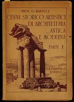 Cenni storico-artistici di architettura antica e moderna. Parte I