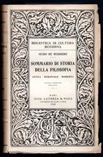 Sommario di storia della filosofia