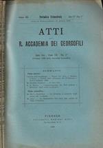 Atti della R. Accademia dei Georgofili vol. XXII- dis. 1-3