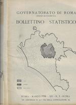 Bollettino Statistico n. 3-5-6 Anno 1936