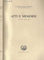 Atti e Memorie Accademia Nazionale Virgiliana