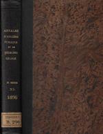 Annales d'Hygiène publique et de Medecine Legale avec une revue des travaux francais et etrangers Anno 1896