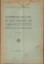 Effemeridi del sole e della luna calcolate per l'anno 1910