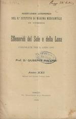 Effemeridi del sole e della luna calcolate per l'anno 1907