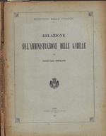 Ministero delle Finanze relazione sull'Amministrazione delle Gabelle per l'esercizio 1894-95