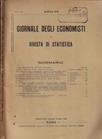 Giornale degli economisti e rivista di statistica anno 1910 Vol. XL N. 3