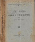 Statistica giudiziaria civile e commerciale per gli anni 1914 e 1915