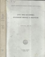Atti dell'Accademia di scienze morali e politiche Volume XCIX 1988