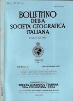 Bollettino della Società Geografica Italiana serie XII Vol. I Fascicolo N. 1 1996