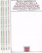 Rivista trimestrale di scienza della amministrazione. Anno XXXI, nuova serie, 1984