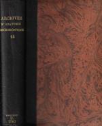 Archives d'Anatomie Microscopique Anno 1912-1913