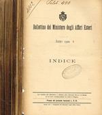 Bollettino del ministero degli affari esteri anno 1900, fasc.154-185