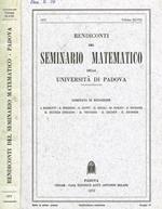 Rendiconti del seminario matematico della universita di Padova vol.XLVIII, 1972