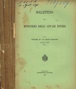 Bollettino del ministero degli affari esteri. Vol.II, luglio-dicembre 1891