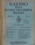 Bollettino della Società Geografica Italiana serie VIII Vol. III Fascicolo n. 2-3, 4-5 1950