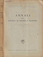 Università di Napoli Annali della facoltà di lettere e filosofia Volume settimo