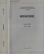 Accademia Marchigiana di Scienze, Lettere ed Arti Ancona memorie Volume XXXIV 1995 1996