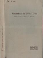 Bollettino di studi latini anno 1986 Ff. I, II