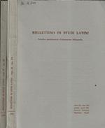 Bollettino di studi latini anno 1981 Ff. I, II, III